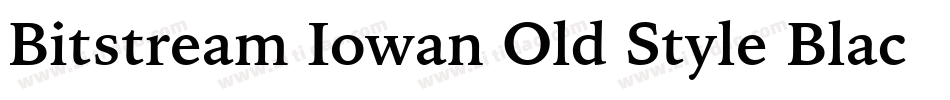 Bitstream Iowan Old Style Black BT字体转换